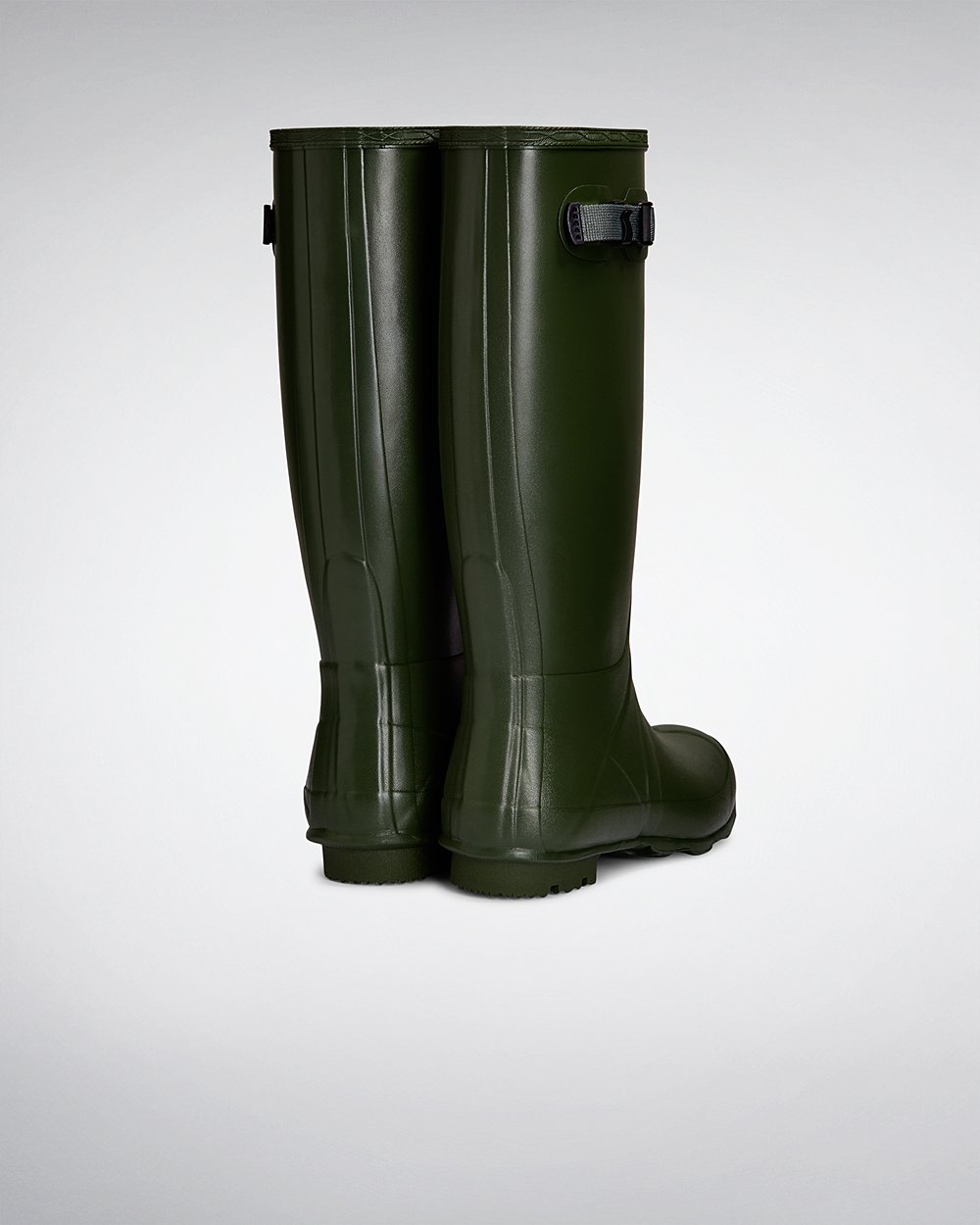 Womens Tall Rain Boots - Hunter Norris Field Neoprene Lined (56JLDCSUF) - Green